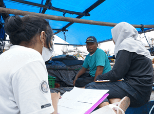 Volunteer ikut riset pendataan sosial ekonomi nelayan di Kabupaten Indramayu (Yayasan TAKA/Maula Nadia)